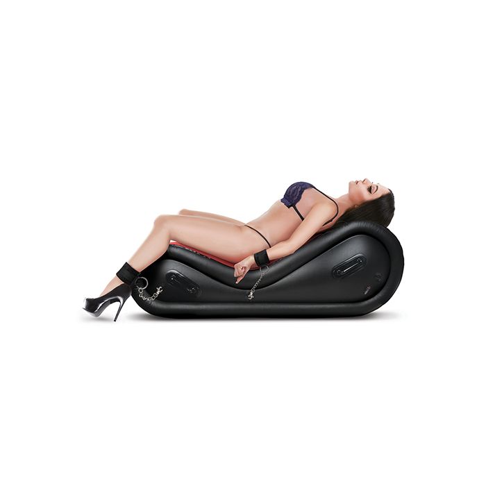 Lux Fetish 6-Piece Inflatable BDSM Sex Sofa in Red and Black