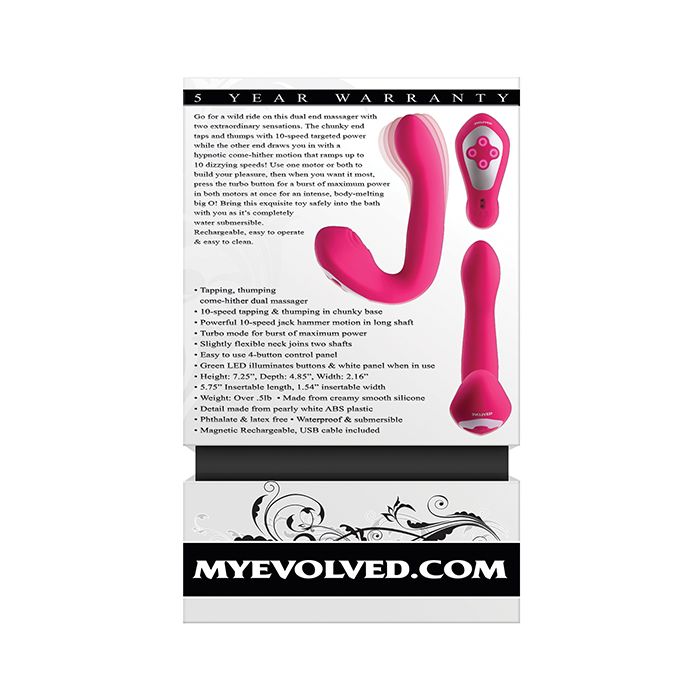 Evolved Buck Wild Dual End Massager in Pink color