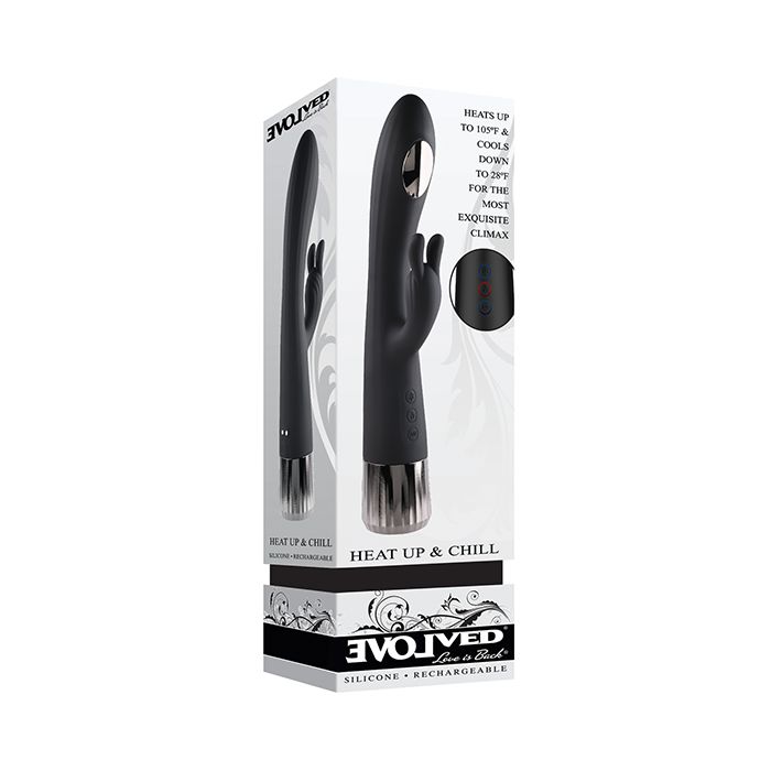 Evolved Heat Up & Chill G-Spot Rabbit with heating and cooling panel