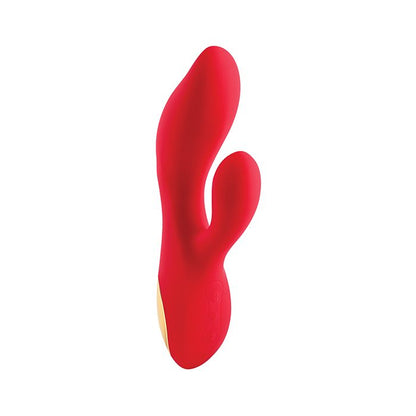 Adam & Eve's Big & Curvy G Dual Stimulating Vibe in Red and Gold