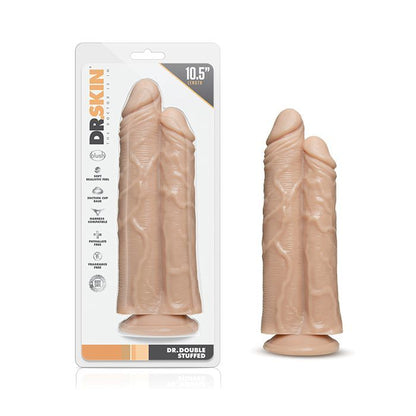 Blush Dr. Skin Dr. Double Stuffed - Realistic Dual Shafted Dildo with Suction Cup