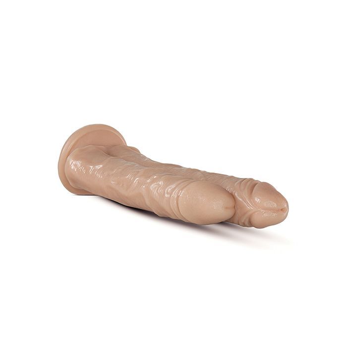 Blush Dr. Skin Dr. Double Stuffed - Realistic Dual Shafted Dildo with Suction Cup