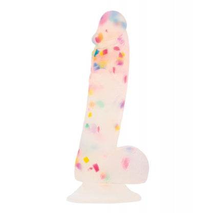 Party Marty 7.5 inch Frost Confetti Dildo with Rainbow Sprinkles