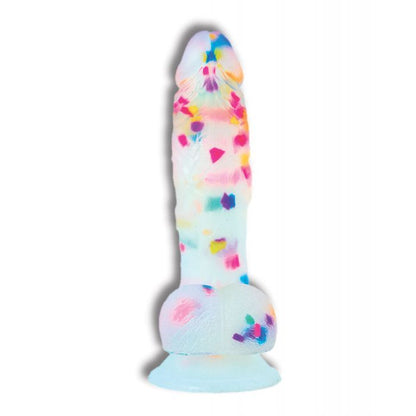 Party Marty 7.5 inch Frost Confetti Dildo with Rainbow Sprinkles