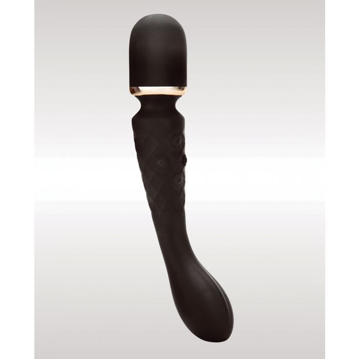 XGen Bodywand Luxe 2-Way Wand Massager in Black on Flawless Nite