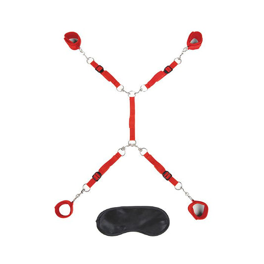 Lux Fetish 7-Piece Red Bed Spreader Set