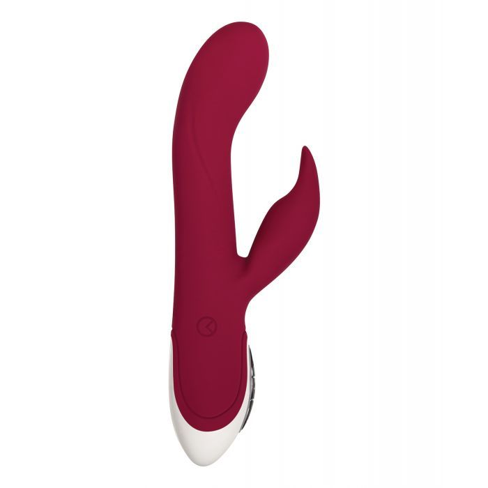 Evolved Inflatable Bunny Dual Stimulator in Burgundy color