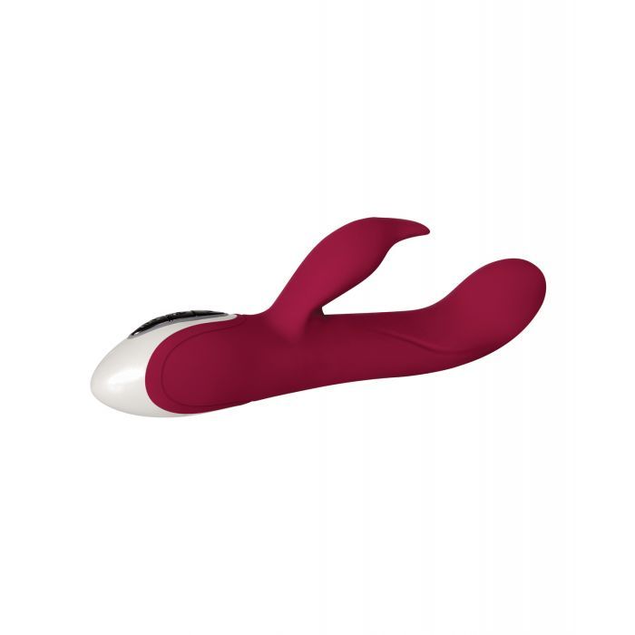 Evolved Inflatable Bunny Dual Stimulator in Burgundy color