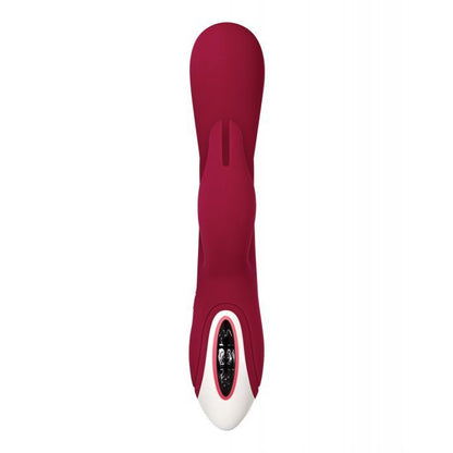 Evolved Inflatable Bunny Dual Stimulator in Burgundy color