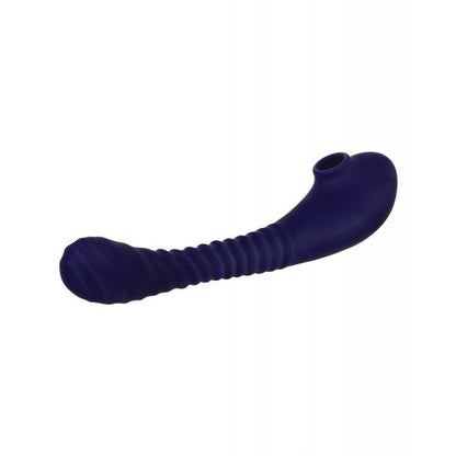 Evolved Bendable Sucker - Purple double-ended adult toy with suction and vibrator features.