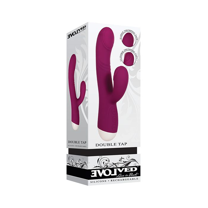 Evolved Double Tap Burgundy Adult Toy