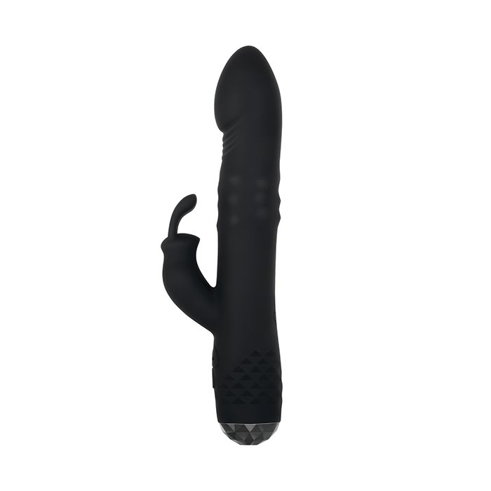 Evolved Bodacious Bunny Rotating Rabbit Vibrator in Black