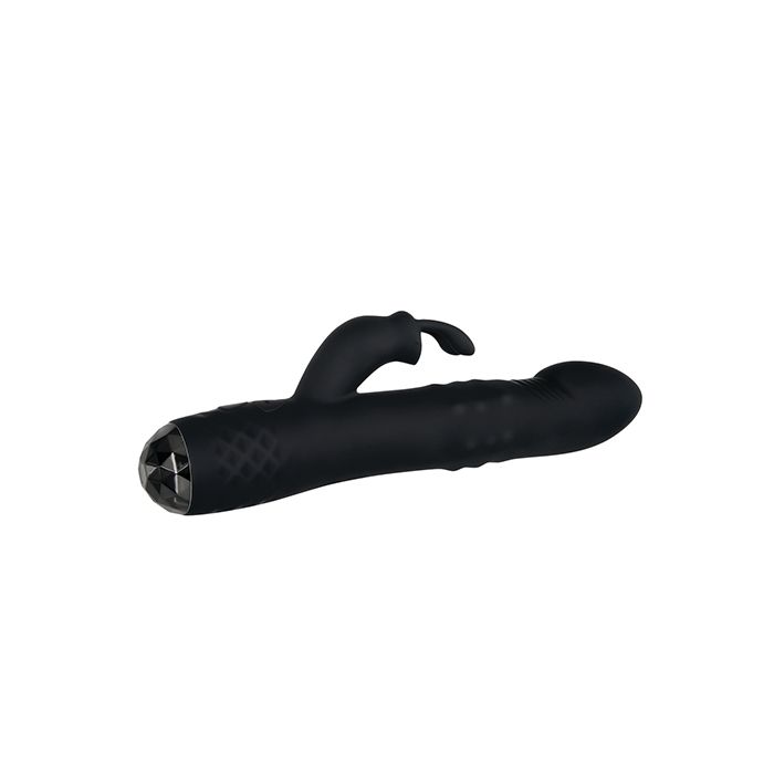 Evolved Bodacious Bunny Rotating Rabbit Vibrator in Black