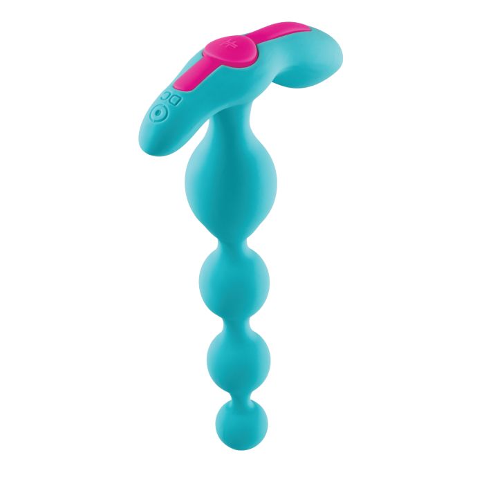 Femme Funn Vibrating Anal Beads in Turquoise color