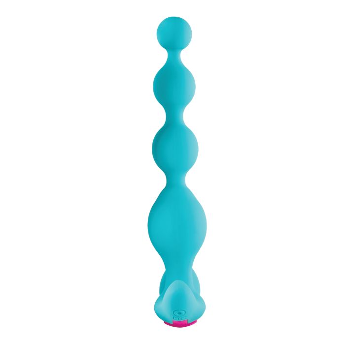 Femme Funn Vibrating Anal Beads in Turquoise color