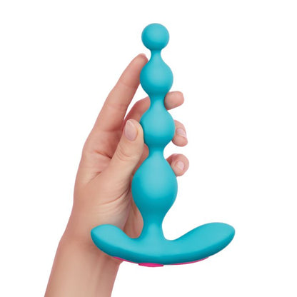 Femme Funn Vibrating Anal Beads in Turquoise color