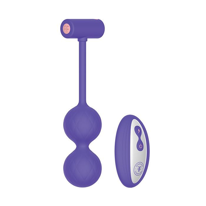 Femme Funn Momenta Kegel Balls in rich purple color