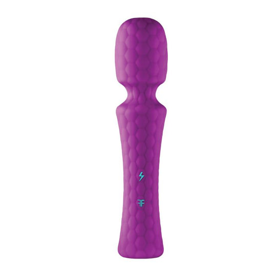 Femme Funn Ultra Wand in Purple with premium silicone texture
