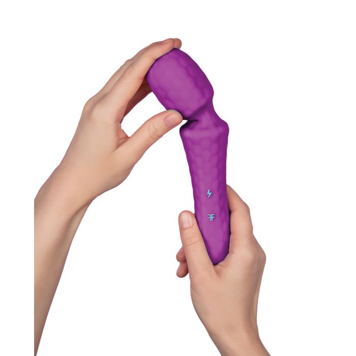 Femme Funn Ultra Wand in Purple with premium silicone texture