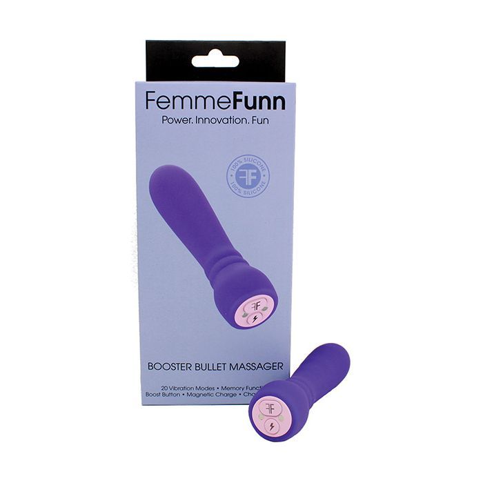 Femme Funn Booster Bullet in Purple color with Magnetic Charging Case