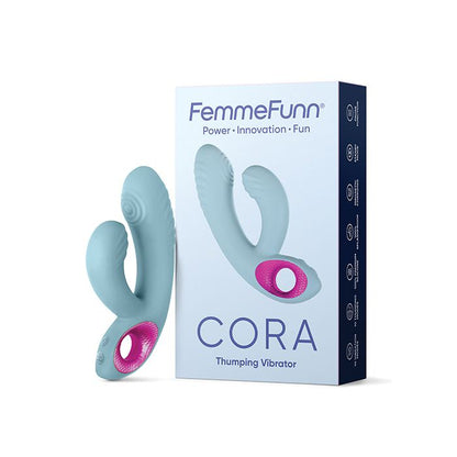 Femme Funn Cora Thumping Rabbit Vibrator in Light Blue