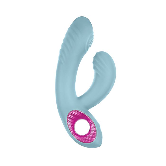 Femme Funn Cora Thumping Rabbit Vibrator in Light Blue