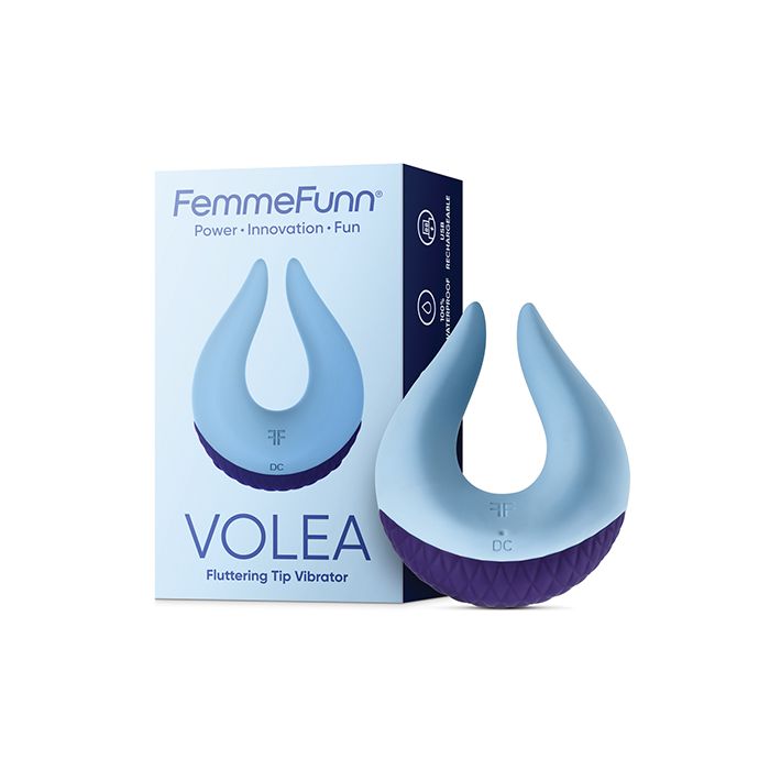 Femme Funn Volea Light Blue Vibrator with Fluttering Tip