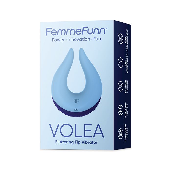 Femme Funn Volea Light Blue Vibrator with Fluttering Tip