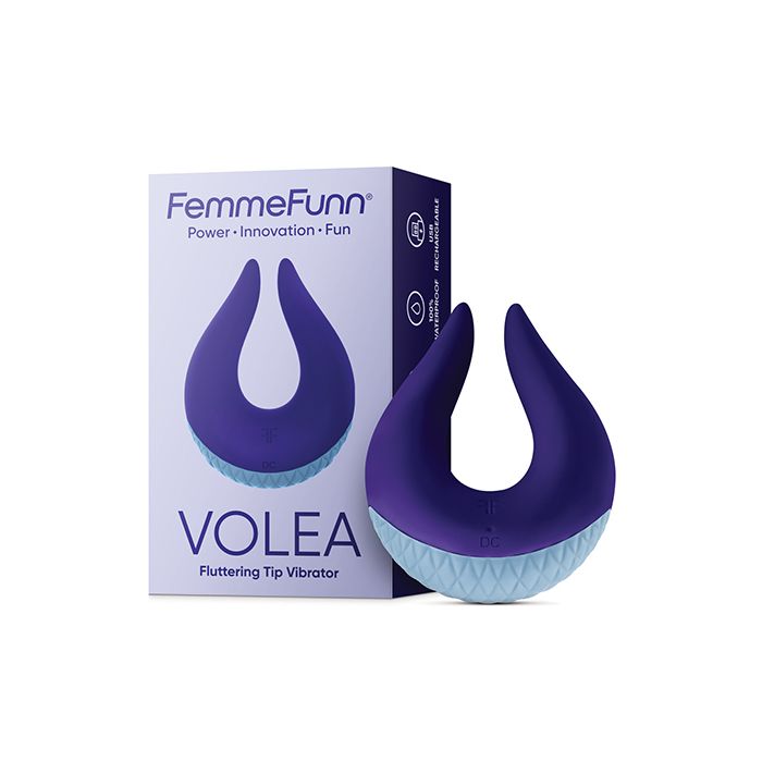 Femme Funn Volea Dark Purple Vibrator with Fluttering Tip