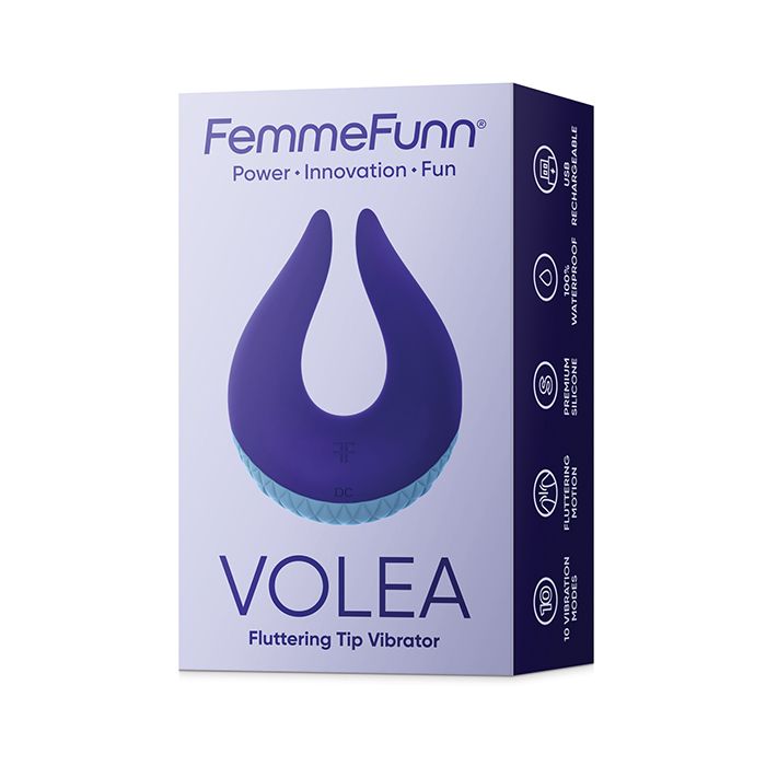 Femme Funn Volea Dark Purple Vibrator with Fluttering Tip