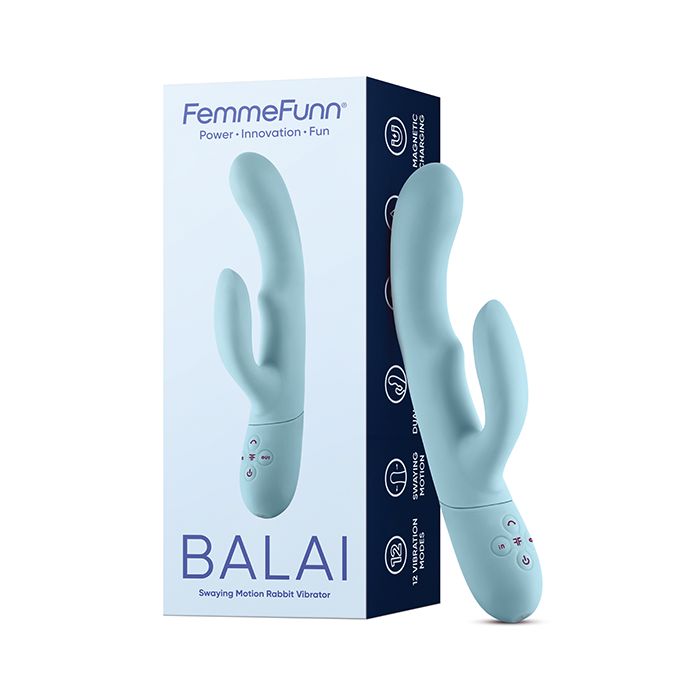 Femme Funn Balai Rabbit Vibrator in Light Blue