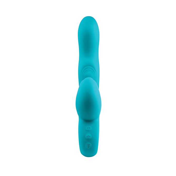 Femme Funn Klio Triple Action Rabbit in Turquoise  color