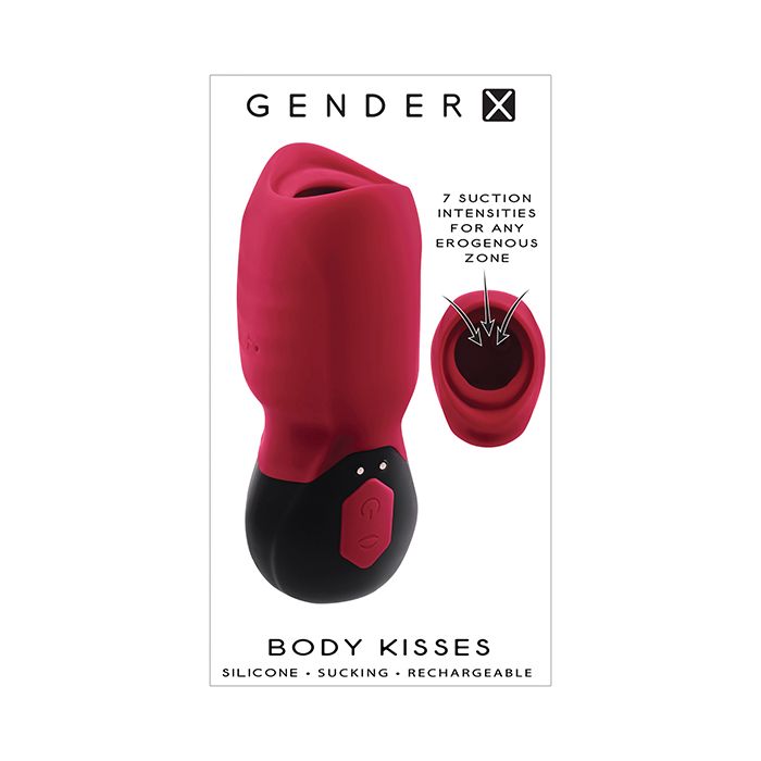 Body Kisses Vibrating Suction Massager with LED illuminated buttons