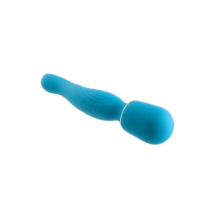 Double The Fun Teal Wand Vibrator with Dual Vibrating Ends