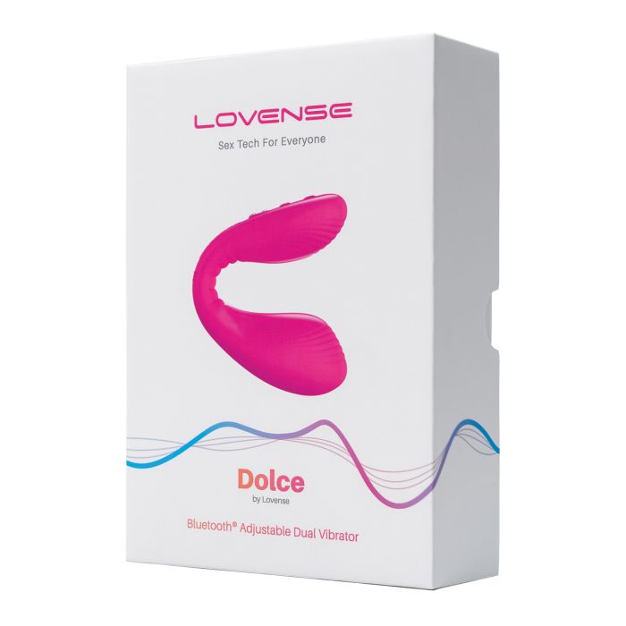 Lovense Dolce Pink Dual Stimulator - Elegant and Ergonomic Design