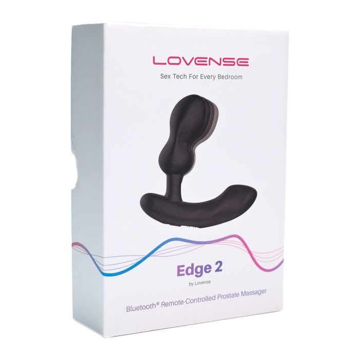 Lovense Edge 2 Black Prostate Massager - Waterproof and Universally Compatible