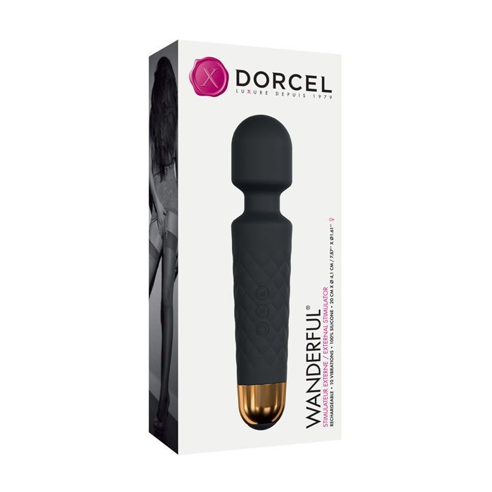 Dorcel Wanderful Black Gold Vibrator with sleek design and powerful motor