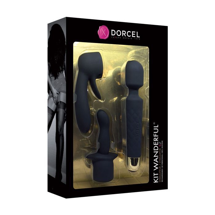 Dorcel Wanderful Kit Black Gold with Rabbit and Anal Tips