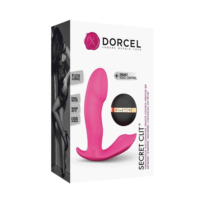 Dorcel Secret Clit Dual Stimulator in Pink - Flawless Nite