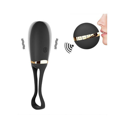 Dorcel Secret Delight Voice Control Egg in Black & Gold