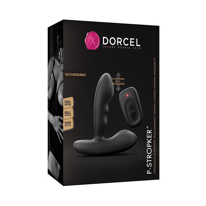 Dorcel P-Stroker Moving Bead Prostate Massager in Black