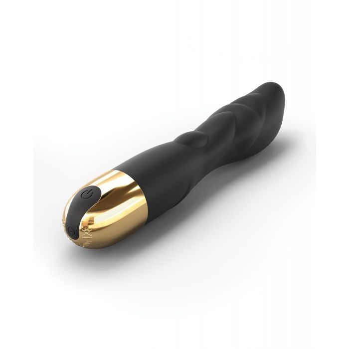 Dorcel Flexi & Joy Bendable Black & Gold Vibrator with Textured Surface