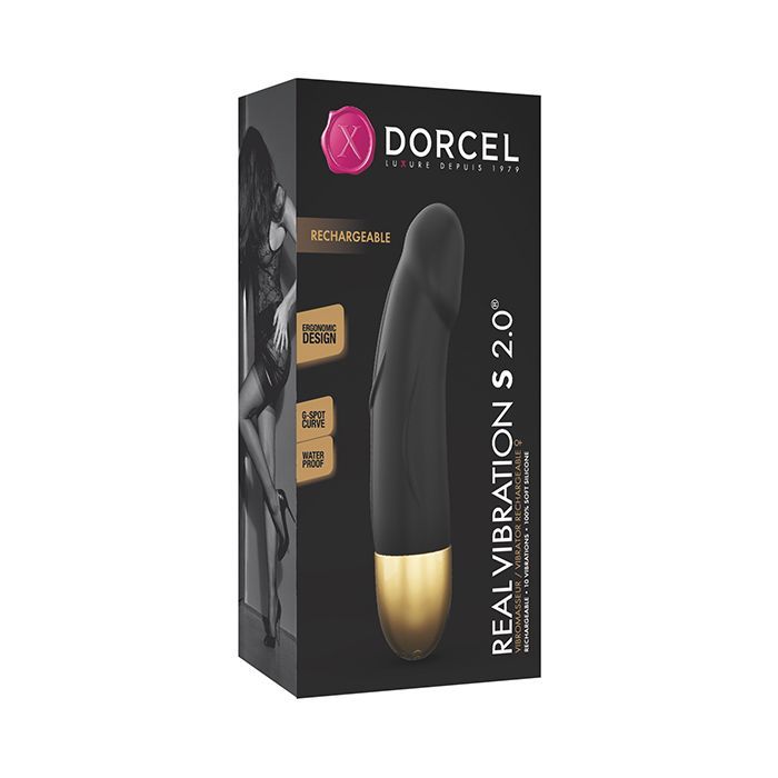 Dorcel Real Vibration S 6 inch Rechargeable Vibrator in Gold