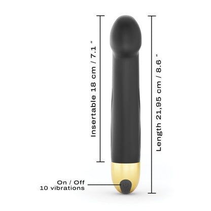 Dorcel Real Vibration M8.6 Rechargeable Vibrator in Black Gold