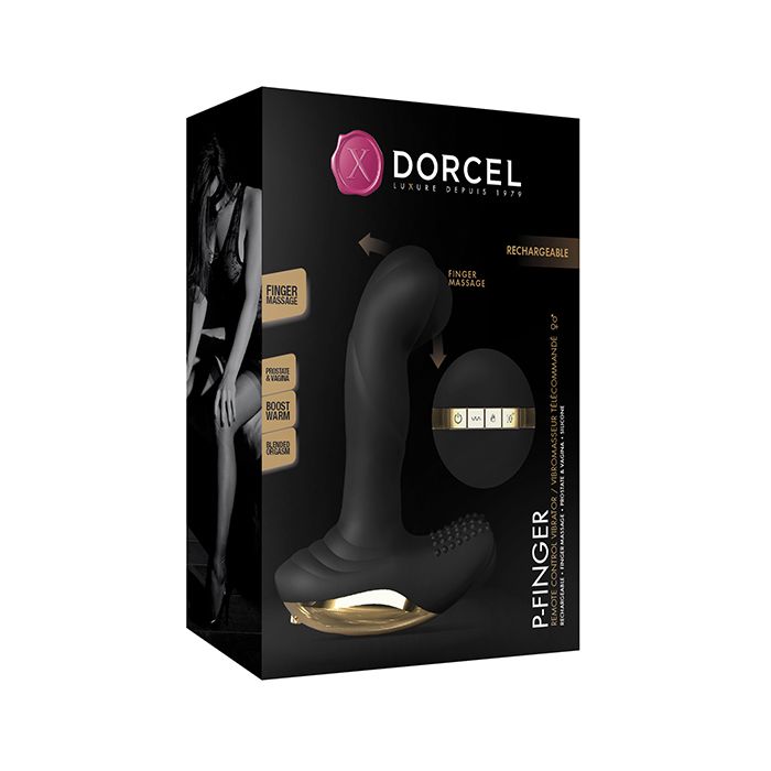 Dorcel P-Finger Come Hither Vibrator in Black Gold