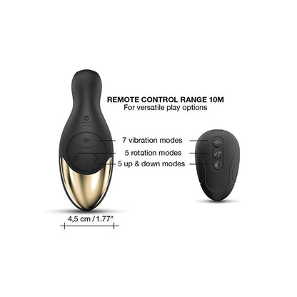 Dorcel Double Action Prostate Massager Black - Front View