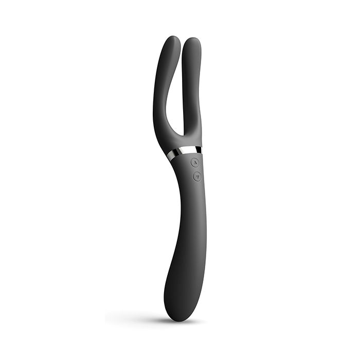 Dorcel Infinite Joy Bendable Forked Vibrator in Black