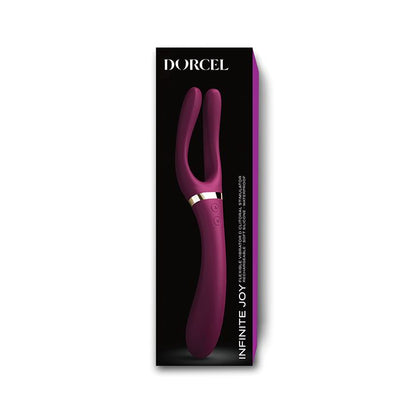 Dorcel Infinite Joy Bendable Forked Vibrator in Plum