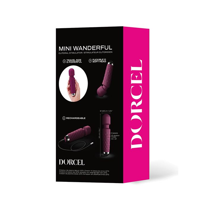 Dorcel Mini Wanderful Vibrator with soft quilted surface