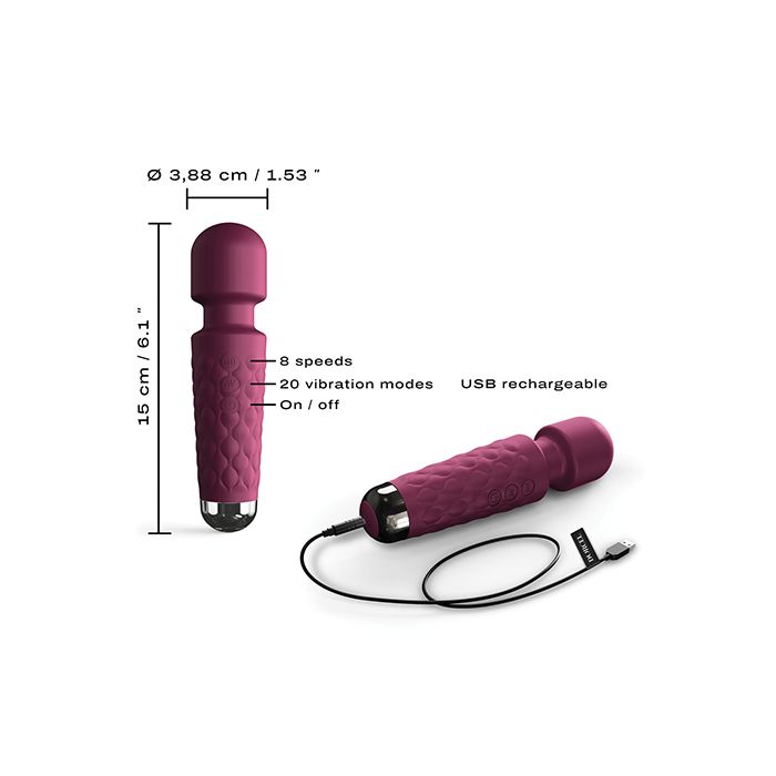 Dorcel Mini Wanderful Vibrator with soft quilted surface